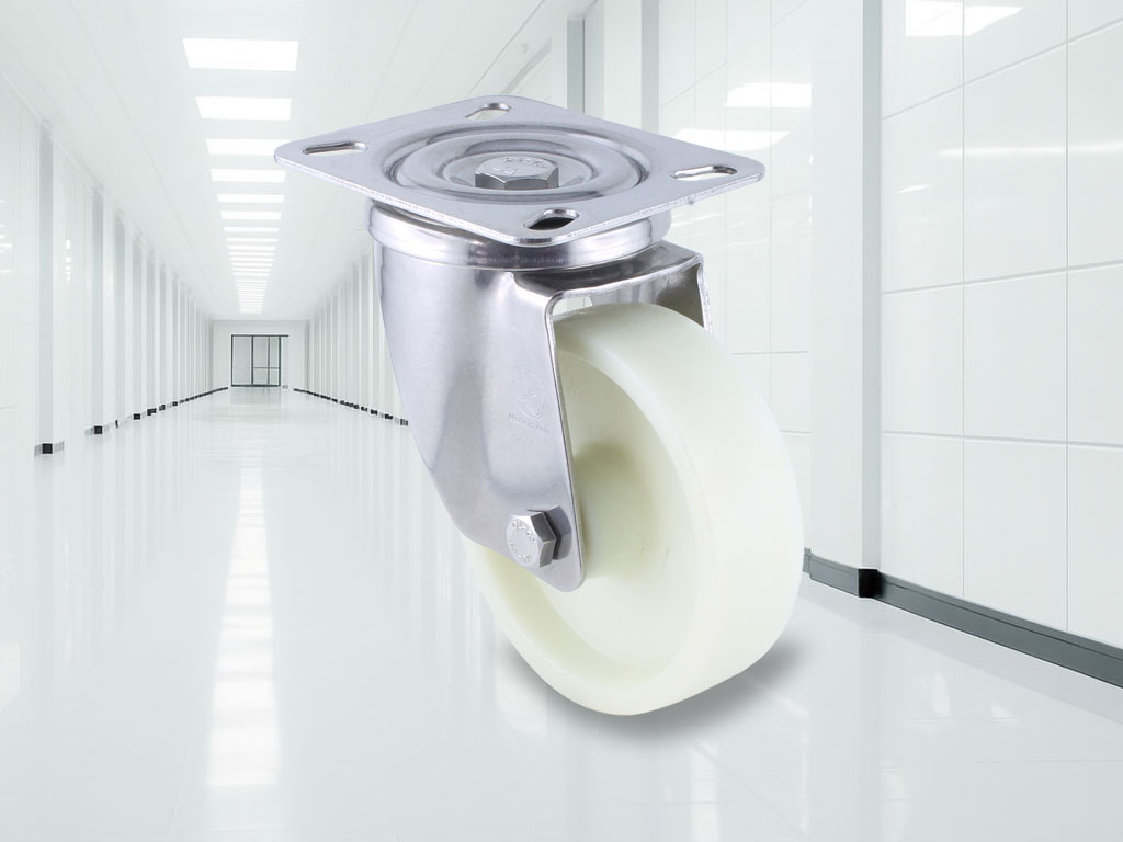 Hygienic Ditherm LTW high temp castor, top plate